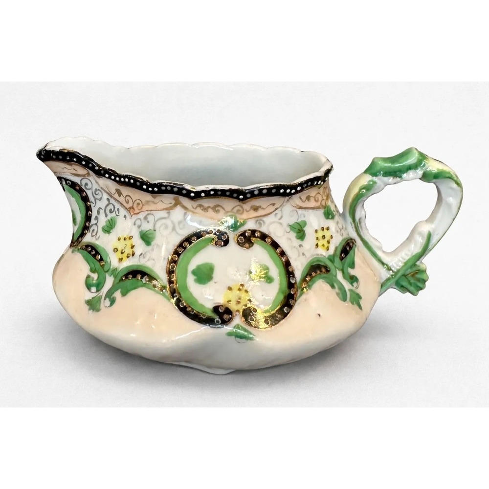 Creamer Hand Painted Porcelain With Unique Details Vintage